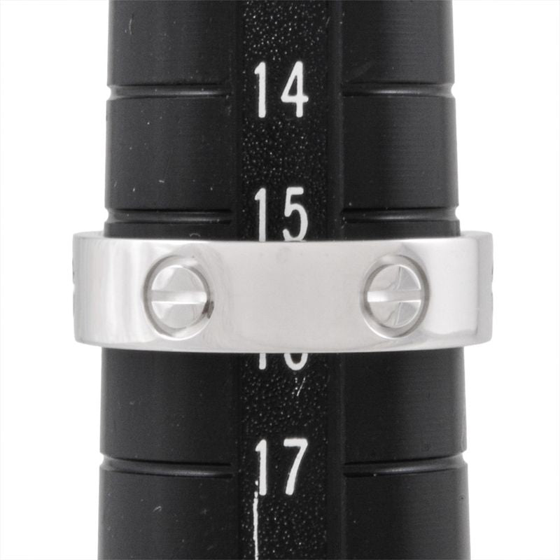 Cartier Love Ring #56 18K White Gold 72g Whey Togo Old LOVE