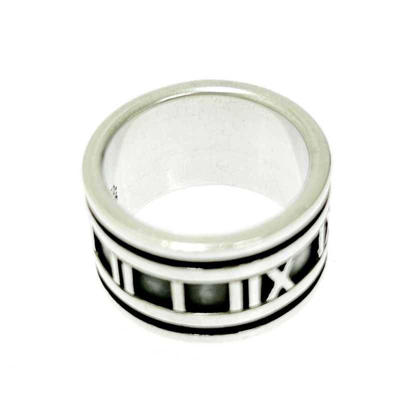 Tiffany & Co Silver Atlas Wide Ring 11.2g 925 Engraved 483461 Ring