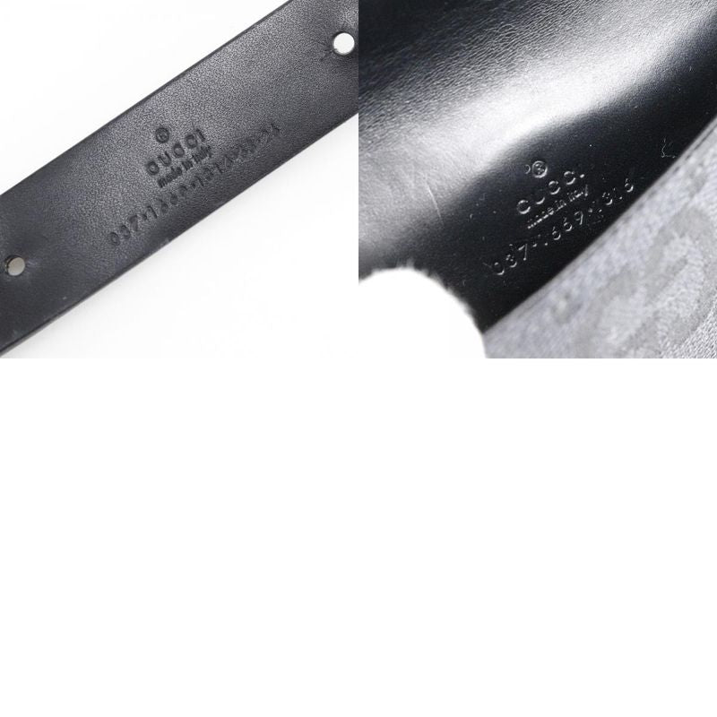 Gucci Jackie Line Belt Bag GG Canvas Black Women's Waist Bag