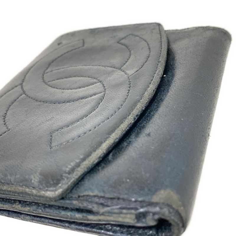 Chanel W-hook Wallet - Black Coco Lambskin