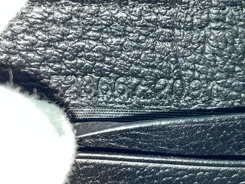 Gucci Animalier Bee Leather Zip Around Wallet Round Zipper Bee Long Wallet