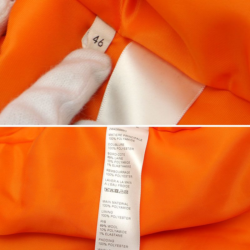 Celine Back Logo Bomber Jacket 46 Dark Navy