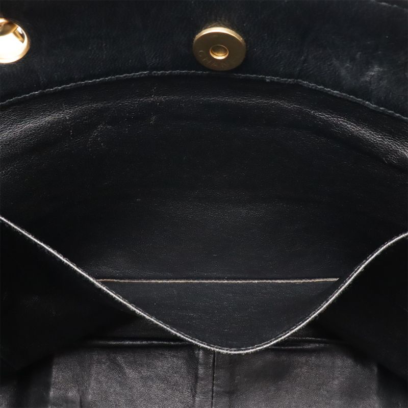 Chanel Choco Bar Coco Mark Chain Tote Bag Shoulder Bag Cotton Jersey Leather