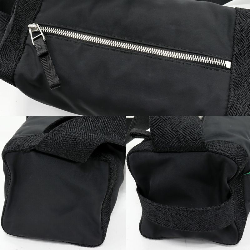 Bottega Veneta Shoulder Bag Body Bag Voyager Belt Bag Polyester Black 730153