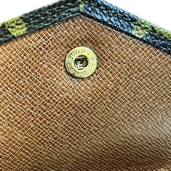 Louis Vuitton Monogram Porte Monebier M61660 Double Hook Trifold Wallet Unisex