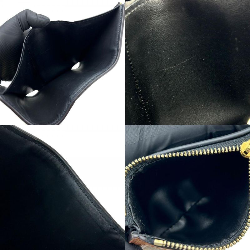 Louis Vuitton Portefeuille Dauphine Compact M68725 Monogram Reverse Brown Gold