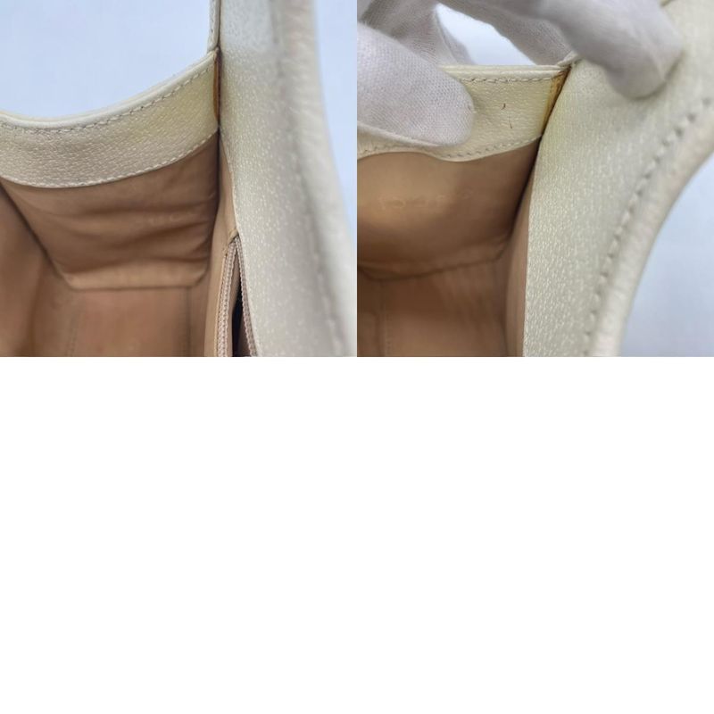 Gucci 002 1068 Handbag Elbow Bag Clean Jackie Line White Leather Fashion Women