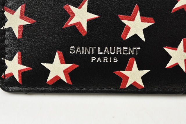 Unused Saint Laurent Coin Case Card Case Ship Pouch 458589