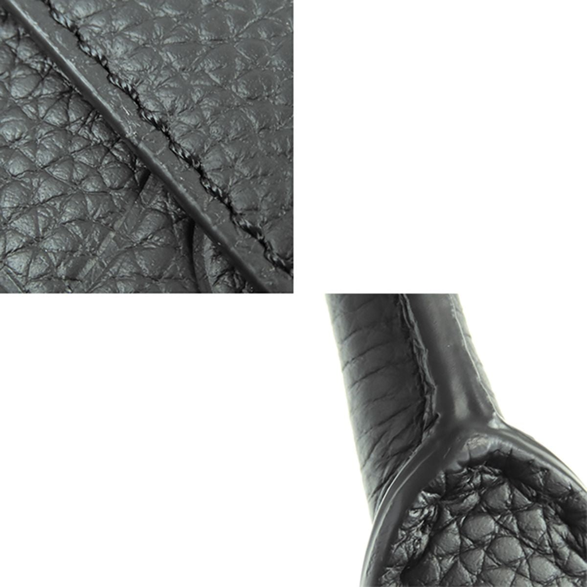 Dior Zip Briefcase Black Grain Calf Leather 2-Way — view 8