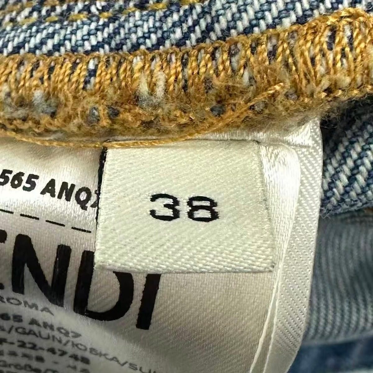 Fendi Skirt Cotton Blue 38 — view 12