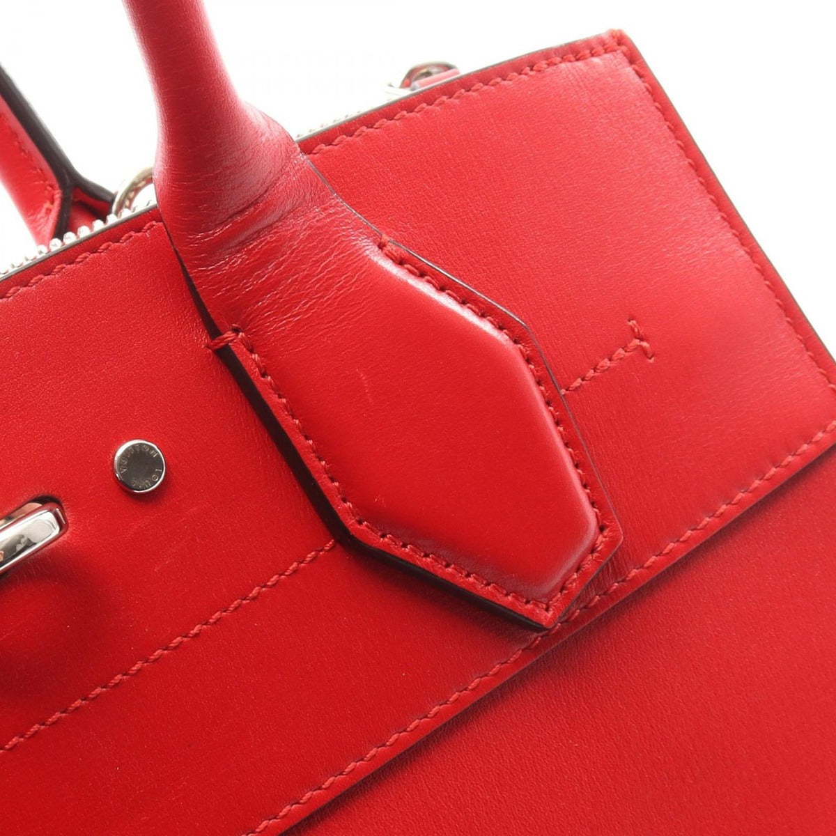 Louis Vuitton Handbag City Steamer PM Rouge Leather Red — view 11