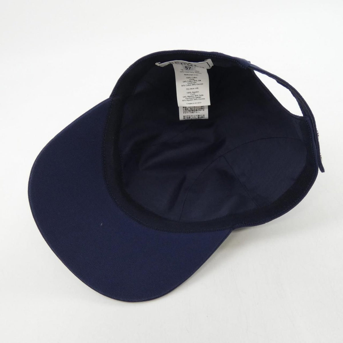 Hermes Cap Navy 57 — view 5