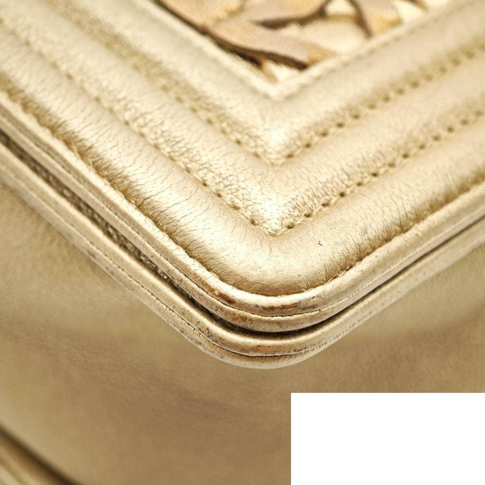 Chanel Boy Dubai Limited Lambskin Chain Shoulder Bag — view 8