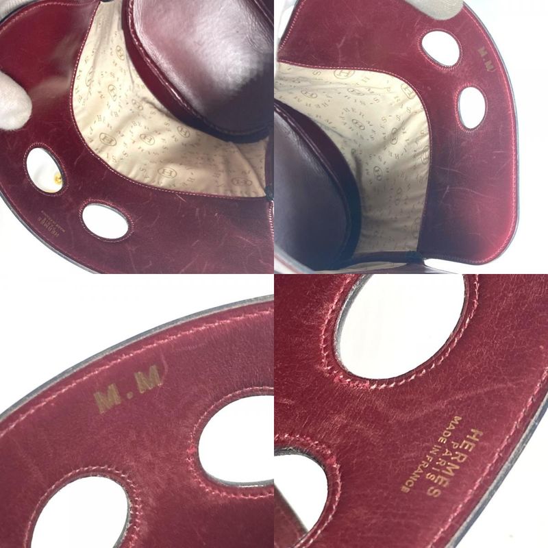 Hermes Shoulder Bag Alix Leather Bordeaux