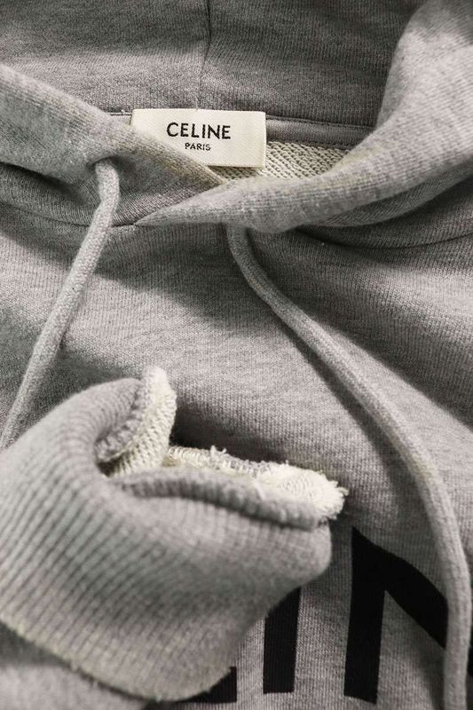 Celine 2y321052h Logo Print Pullover Hoodie Men's L
