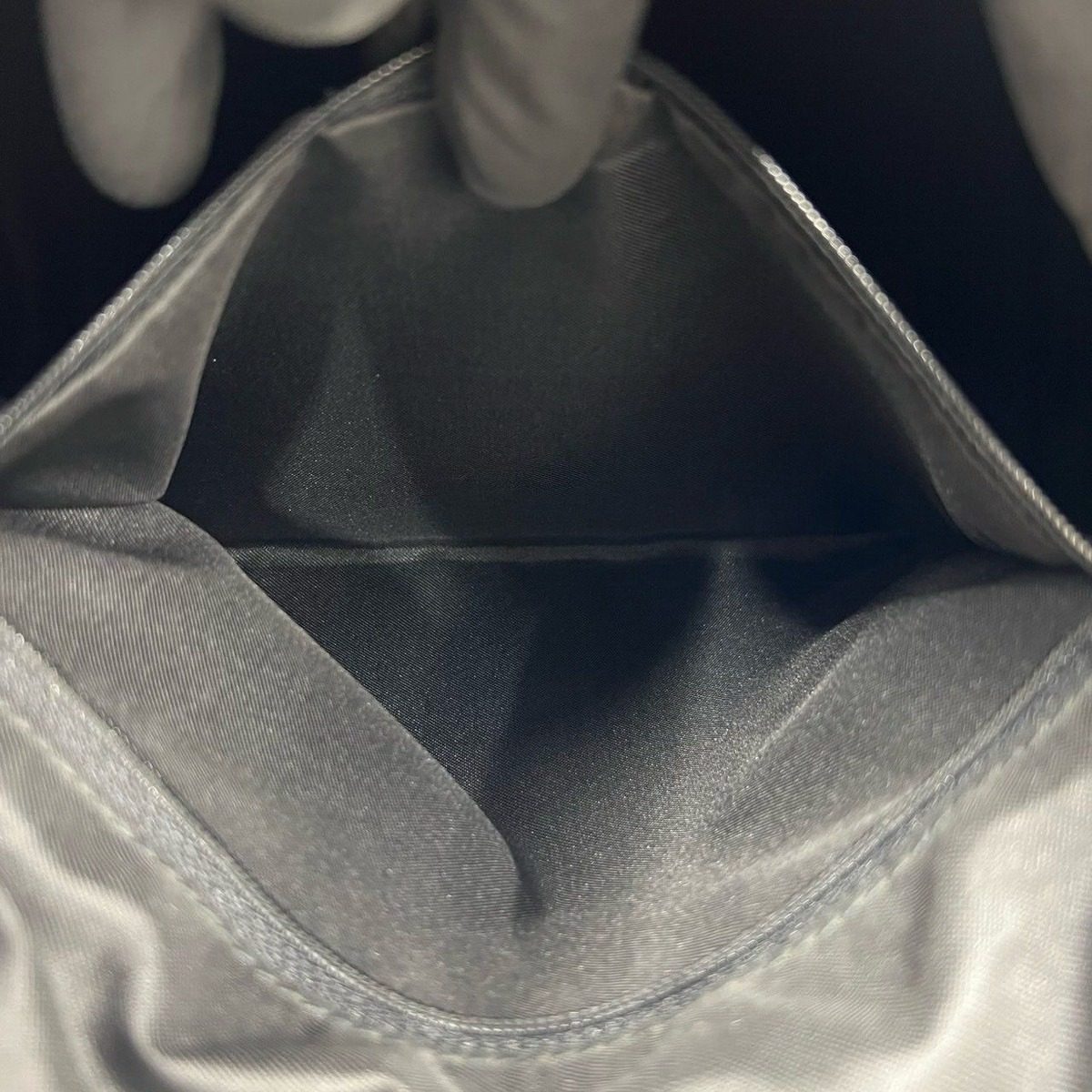 Gucci GG Canvas Bamboo Leather Shoulder Bag Semi Black — view 10