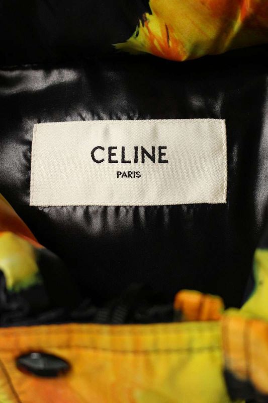 Celine 21AW 2w430487o Thomas Sauter Logo Print All Over Down Jacket Men 50