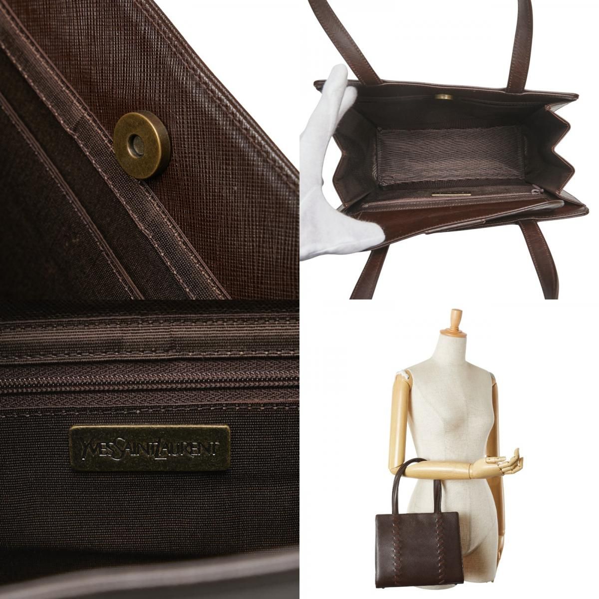 Saint Laurent Brown Leather Women's Saint Laurent