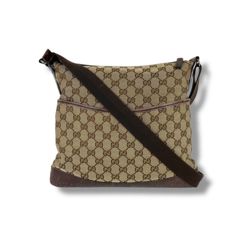 Gucci Crossbody Bag Shoulder GG Canvas Brown