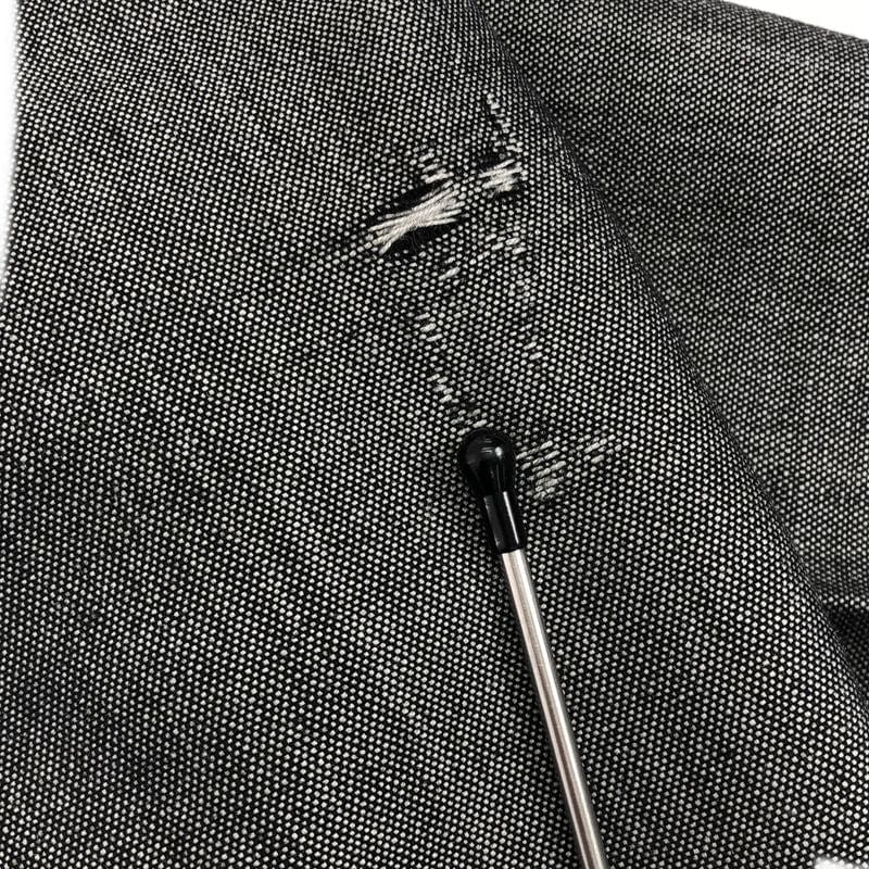 Dior Homme - Wool Mohair Tapered Slacks With A Front Cutout - 48 - Gray - Men's