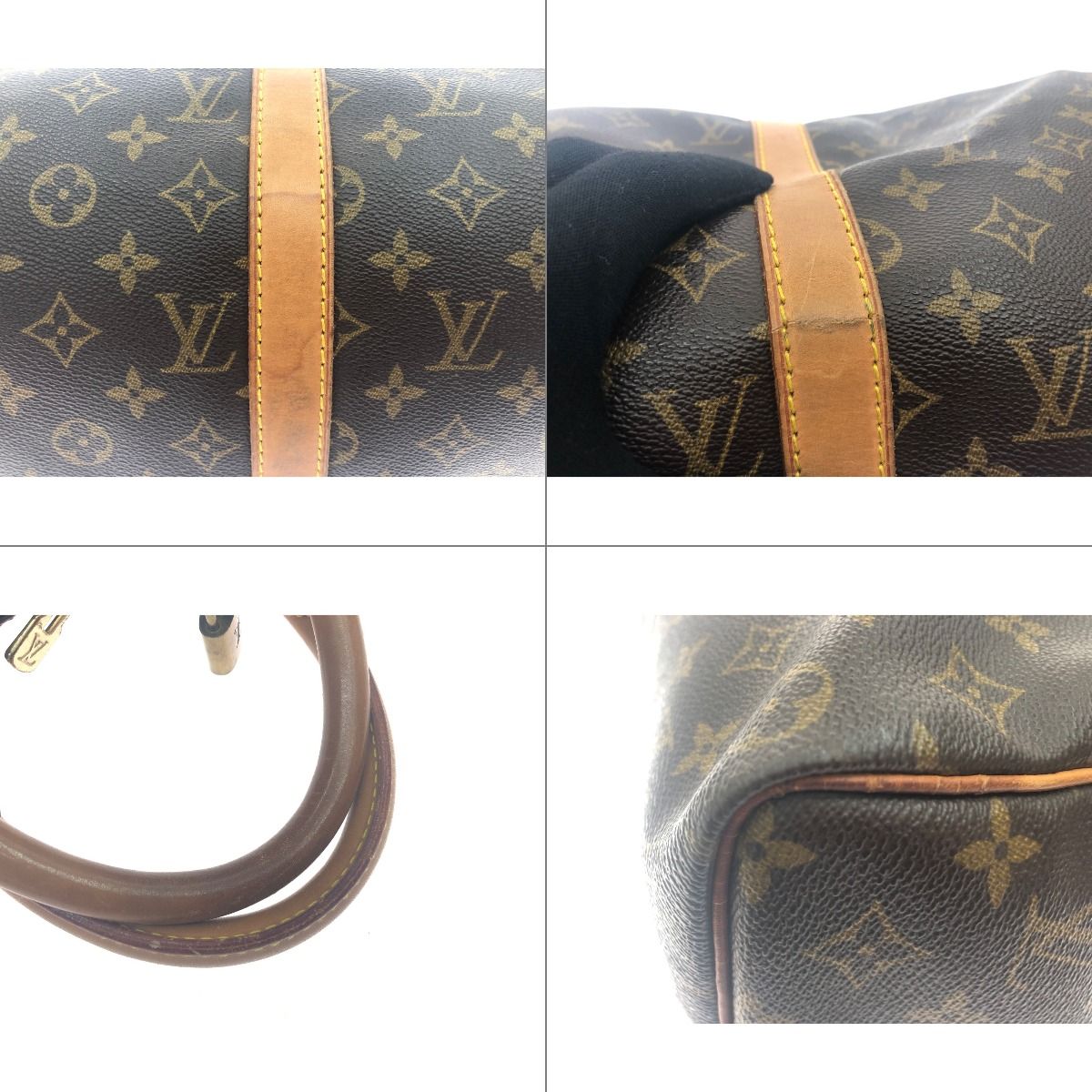 Louis Vuitton Unisex Boston Bag Monogram Keepall 50 Key Miss Ing M41426 Brown