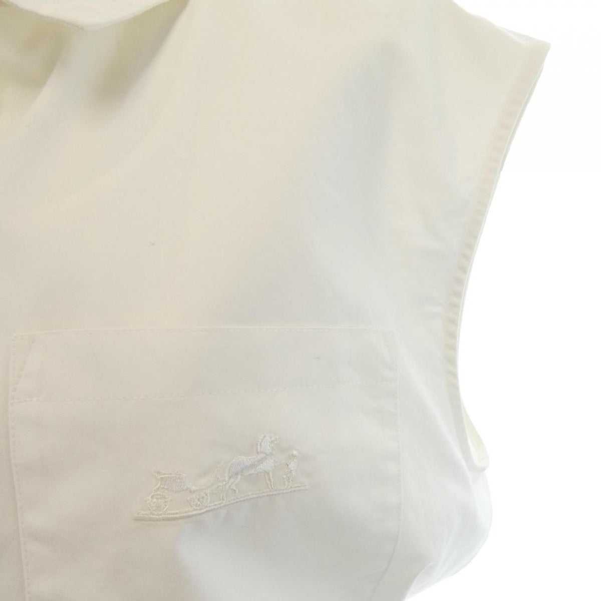 Hermes Carre Dress White 36 Translucency — view 6