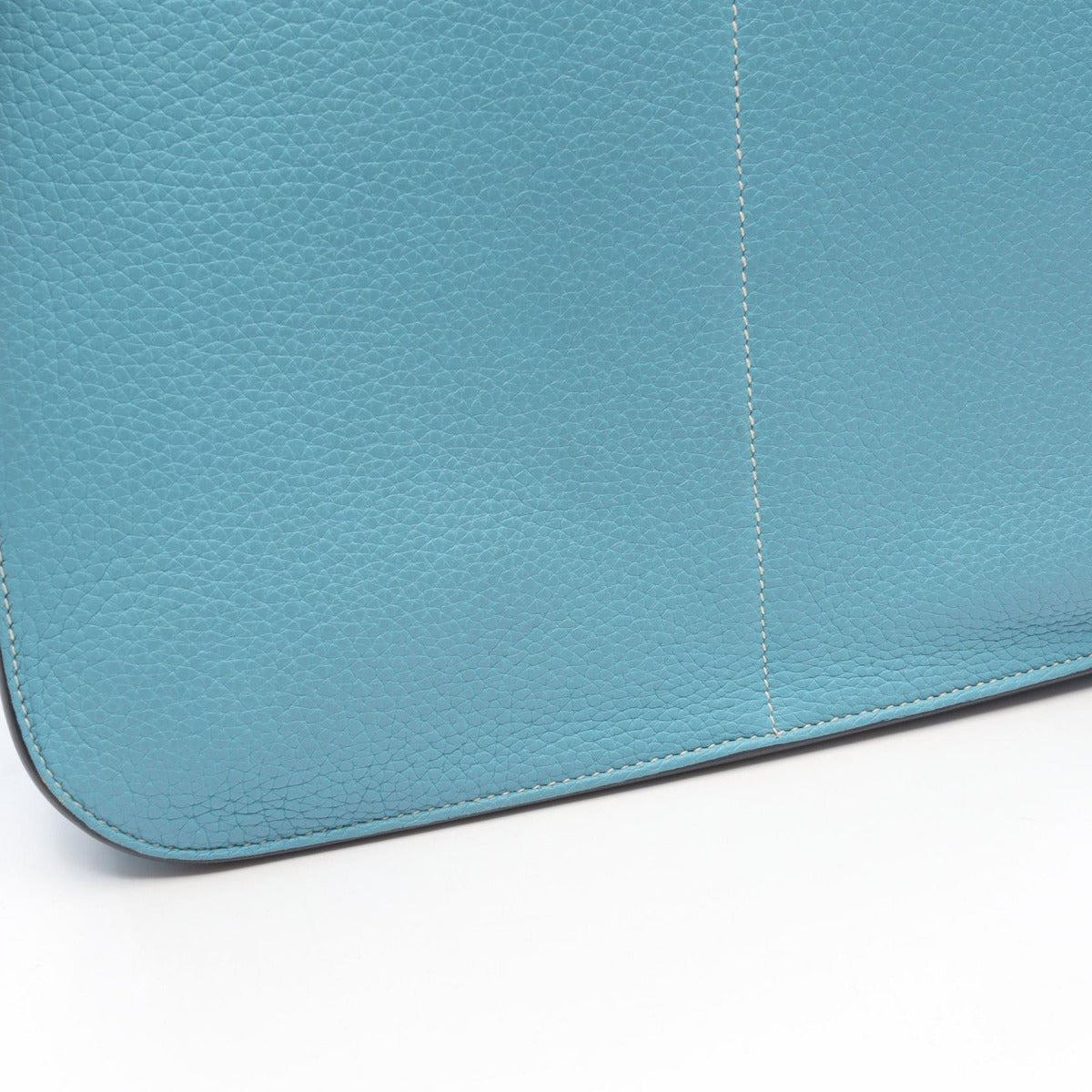 Hermes Handbag Halzan 31 Blue Atoll Leather Blue-at-le — view 11