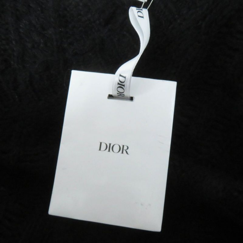 Christian DIOR 244t61am144 Alpaca Silk BEE Embroidery Cable Knit Sleeveless