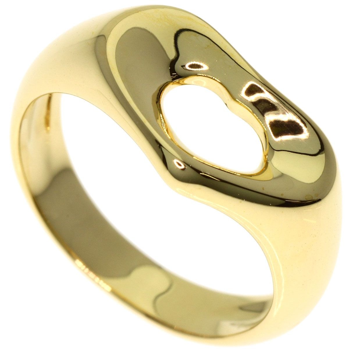 Tiffany & Co Open Heart Ring 18K Yellow Gold