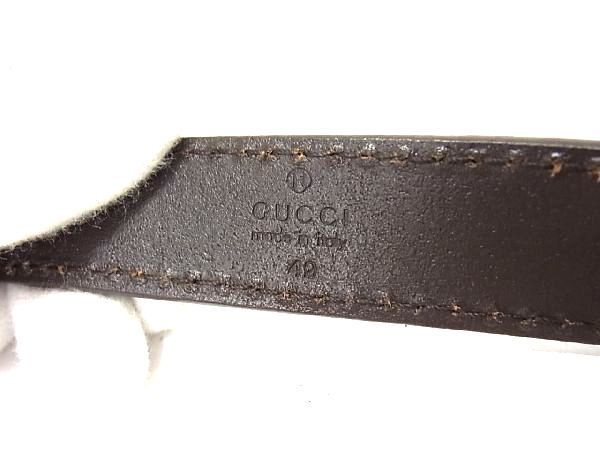 Gucci GG Marmont Leather Gold Hardware Belt Size 42 Ladies Brown