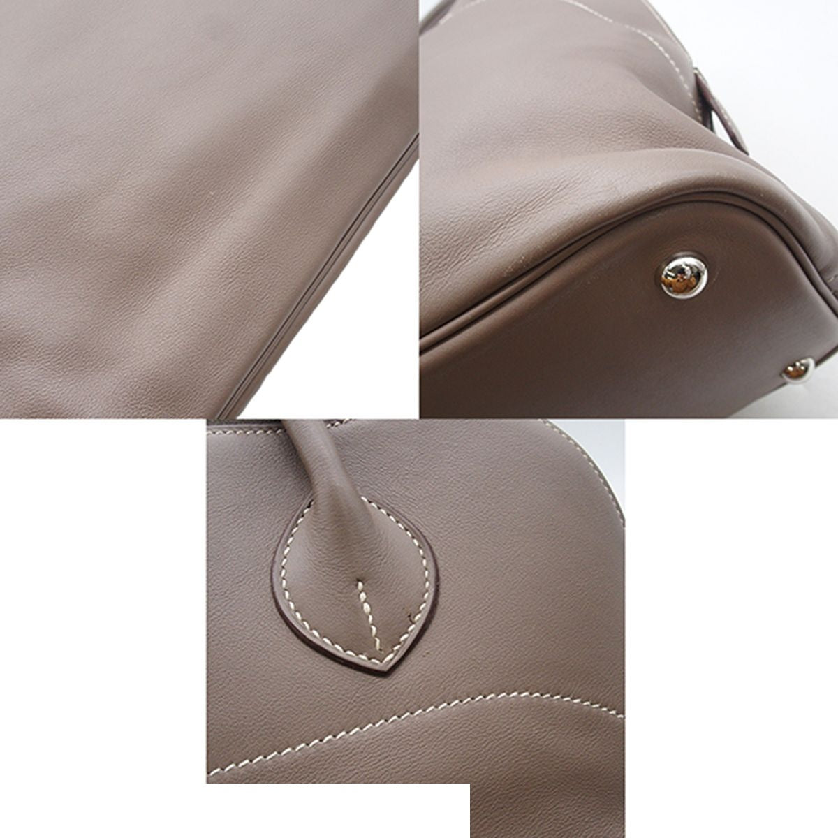 Hermes Bolide Rela 35 Etain Silver Sikkim Handbag — view 8