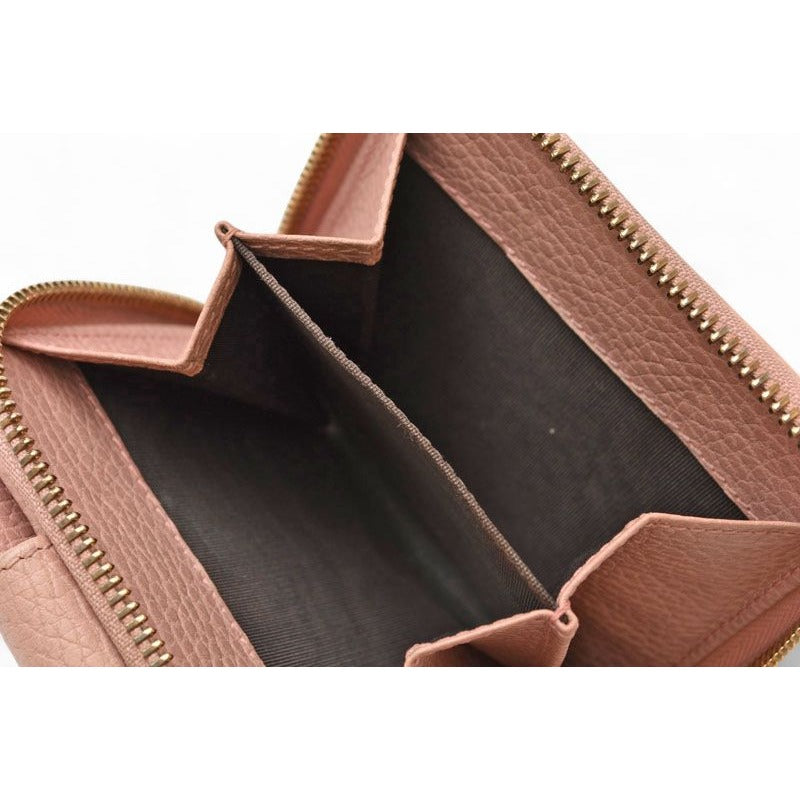 Gucci Wallet Fold GG Canvas Beige Pink — view 10