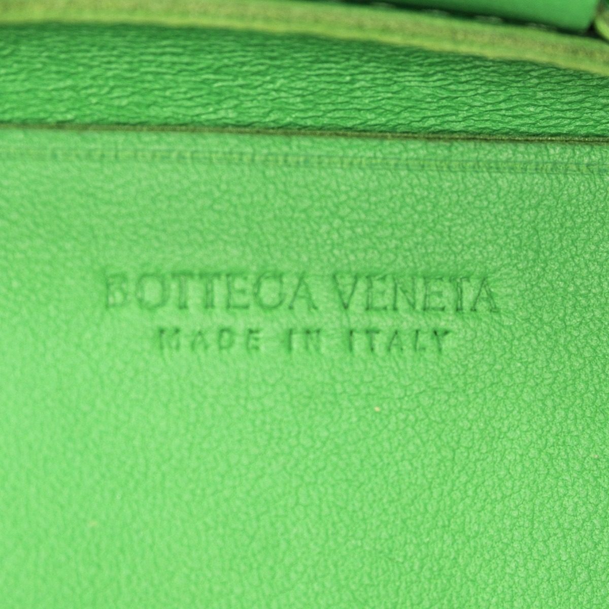 Bottega Veneta Mini Cassette Crossbody Green Maxi Intrecciato Leather — view 8