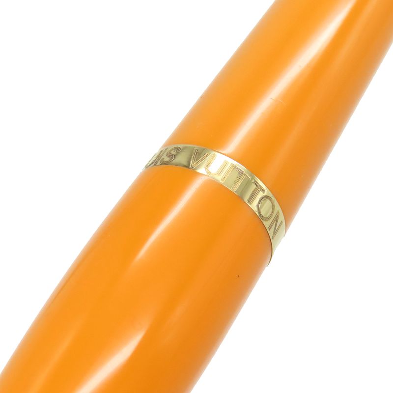 Louis Vuitton Ballpoint Pen Twist Ballpoint Pen GP Resin Type Orange X Gold Out