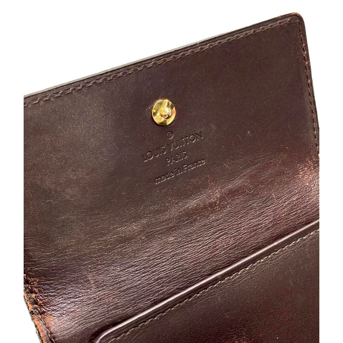 Louis Vuitton Hook Bifold Wallet Porte Monnaie Billets Cult Cles Vernis — view 10