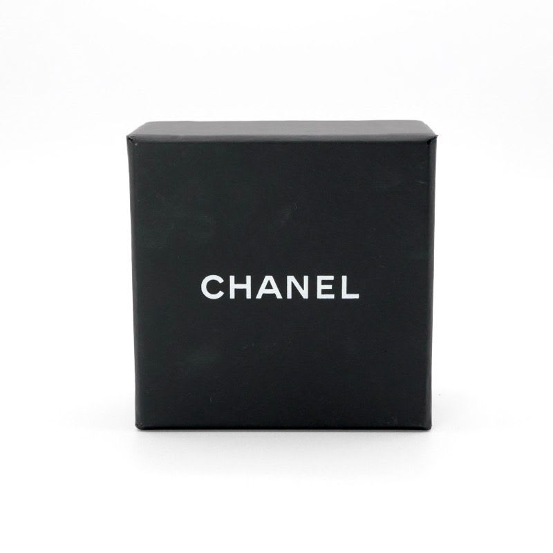 Chanel Earrings Gold Coco Mark Rhinestone