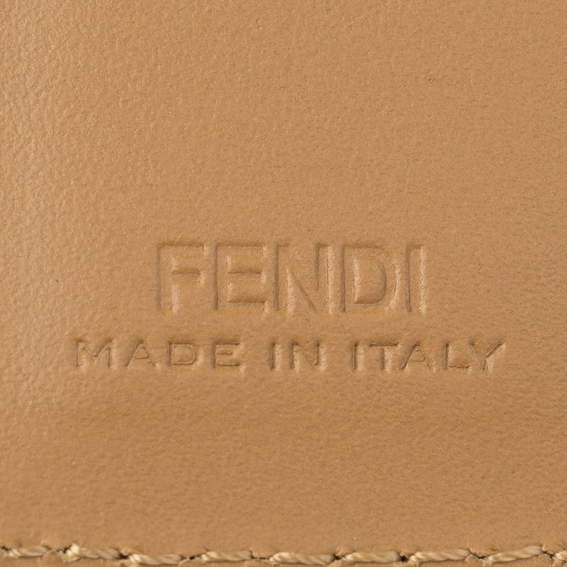 Fendi Card Case FF Square Beige