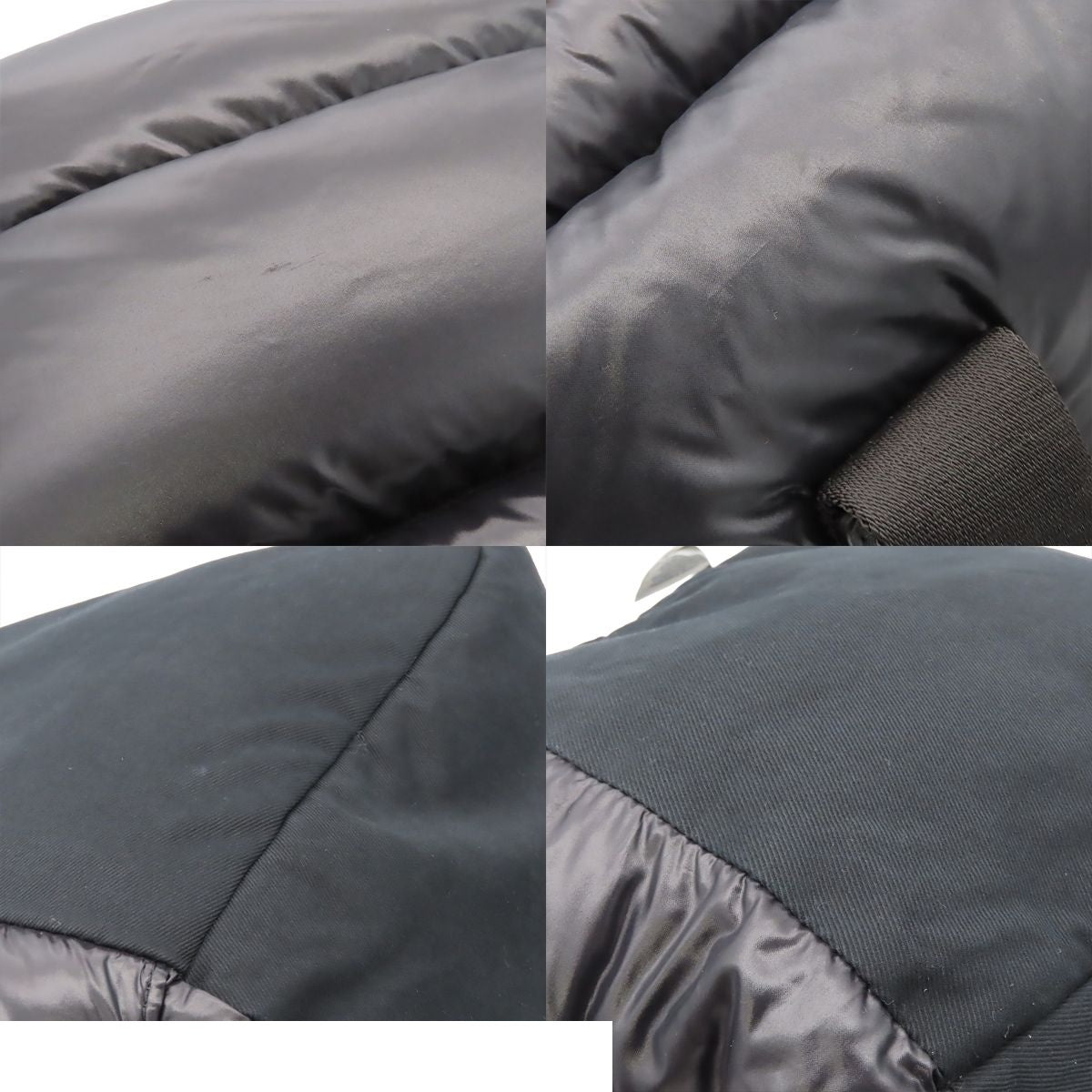 Moncler Caradoc Black Nylon Down Feather Tote Bag — view 8