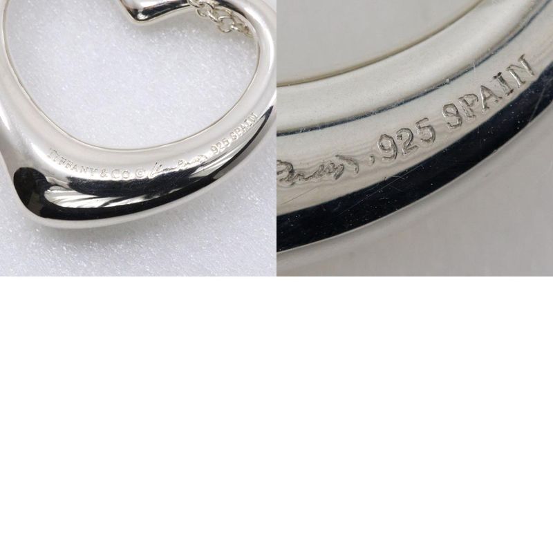 Tiffany & Co Open Heart Large Elsa Peretti 925 Silver Ladies 9.6g Necklace