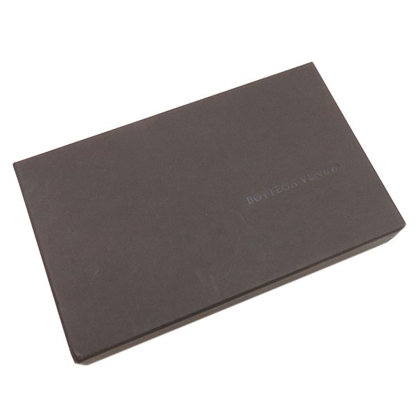 Bottega Veneta Long Wallet Intrecciato Leather Black X Brown X Khaki Black