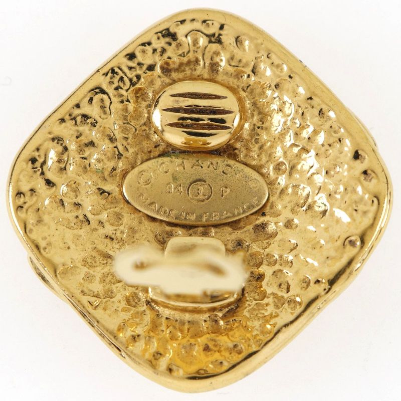Chanel Coco Mark Vintage Gold Plated 94P Ladies 24.0g Earring