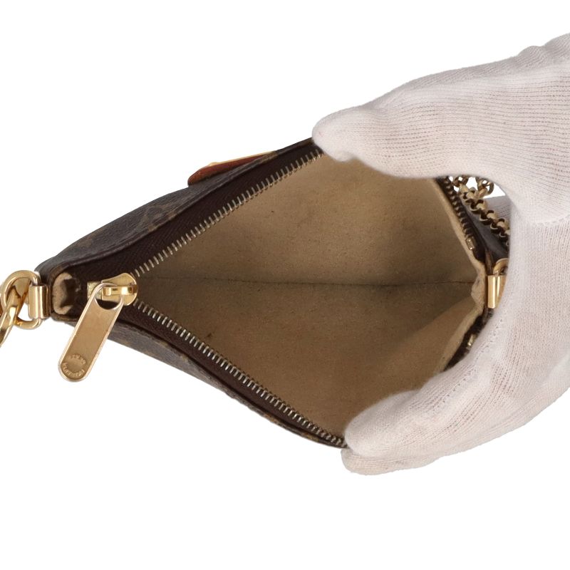 Louis Vuitton Pochette Mira PM M60095 Monogram Women's Shoulder Bag Brown