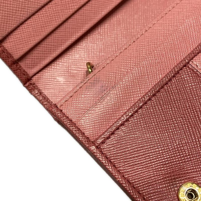 Prada Long Wallet - Pink Leather