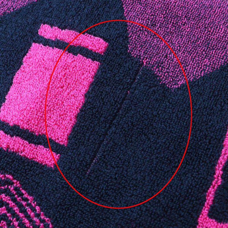 CHANEL 19S Coco Mark Allover Pattern Beach Towel Navy Pink 99 X 196cm (77.17in)