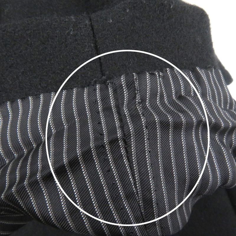 DIOR Homme DIOR Homme 9h313180035 Wool Wrapped Coat Chester Coat Black 44 Made