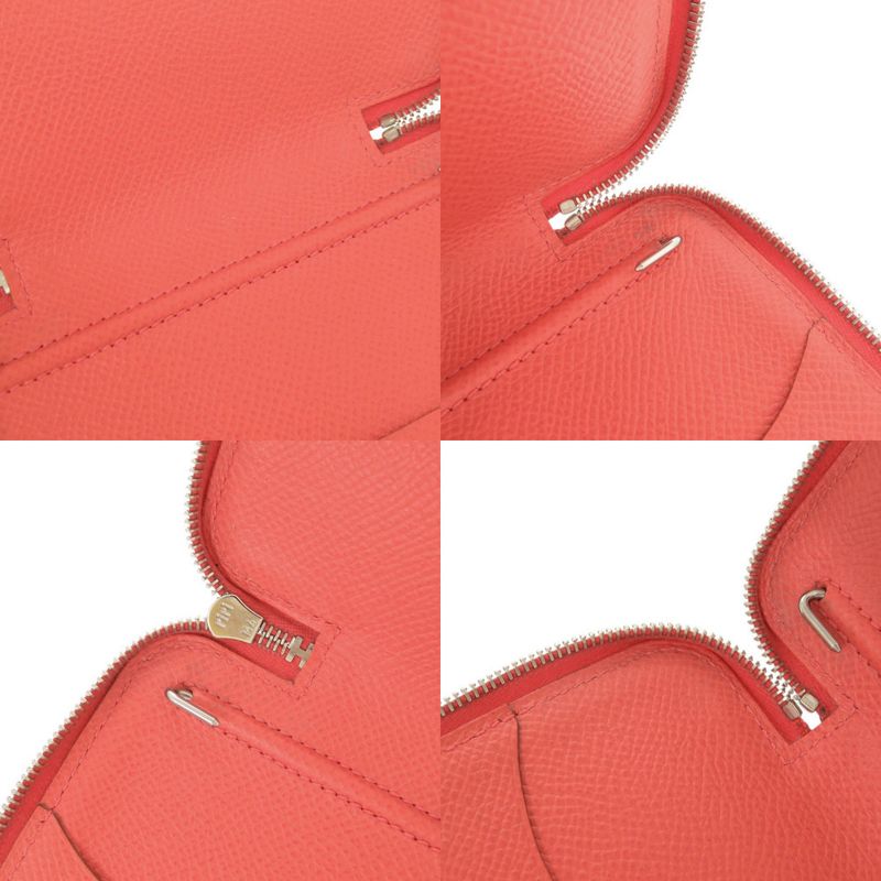Hermes Soie Coeur Flamingo Party Agenda Silk Vaux Epson Silver Hardware Rose