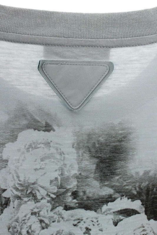 Prada 22SS Ujn822 S222 Transfer Print T-shirt Men's XXL