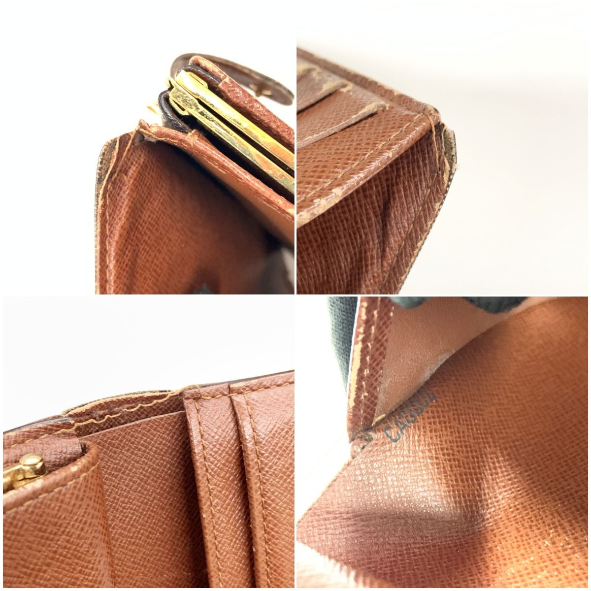 Louis Vuitton Monogram Portefeuille Viennois Short Wallet M61674 Brown