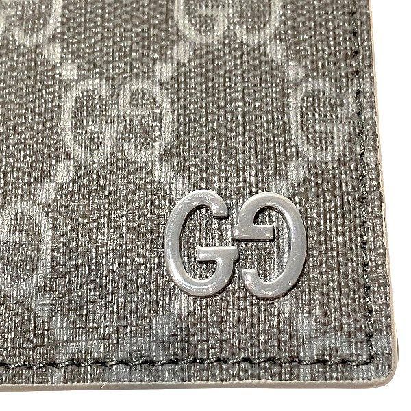 Gucci GG Coin Wallet Gray Interior 768244 Bifold Wallet Men's