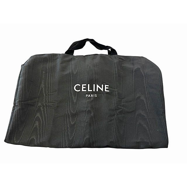Celine Logo Patch Shearling Liner Mod Coat 48 Khaki — view 8